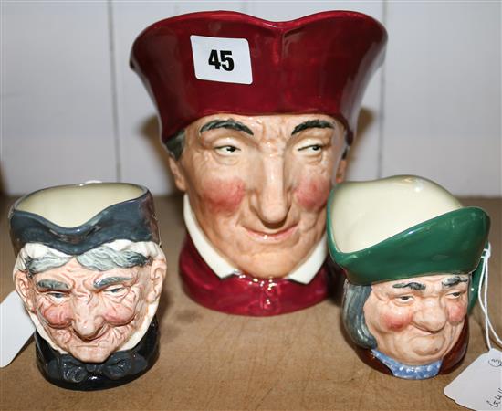 3 Doulton character mugs